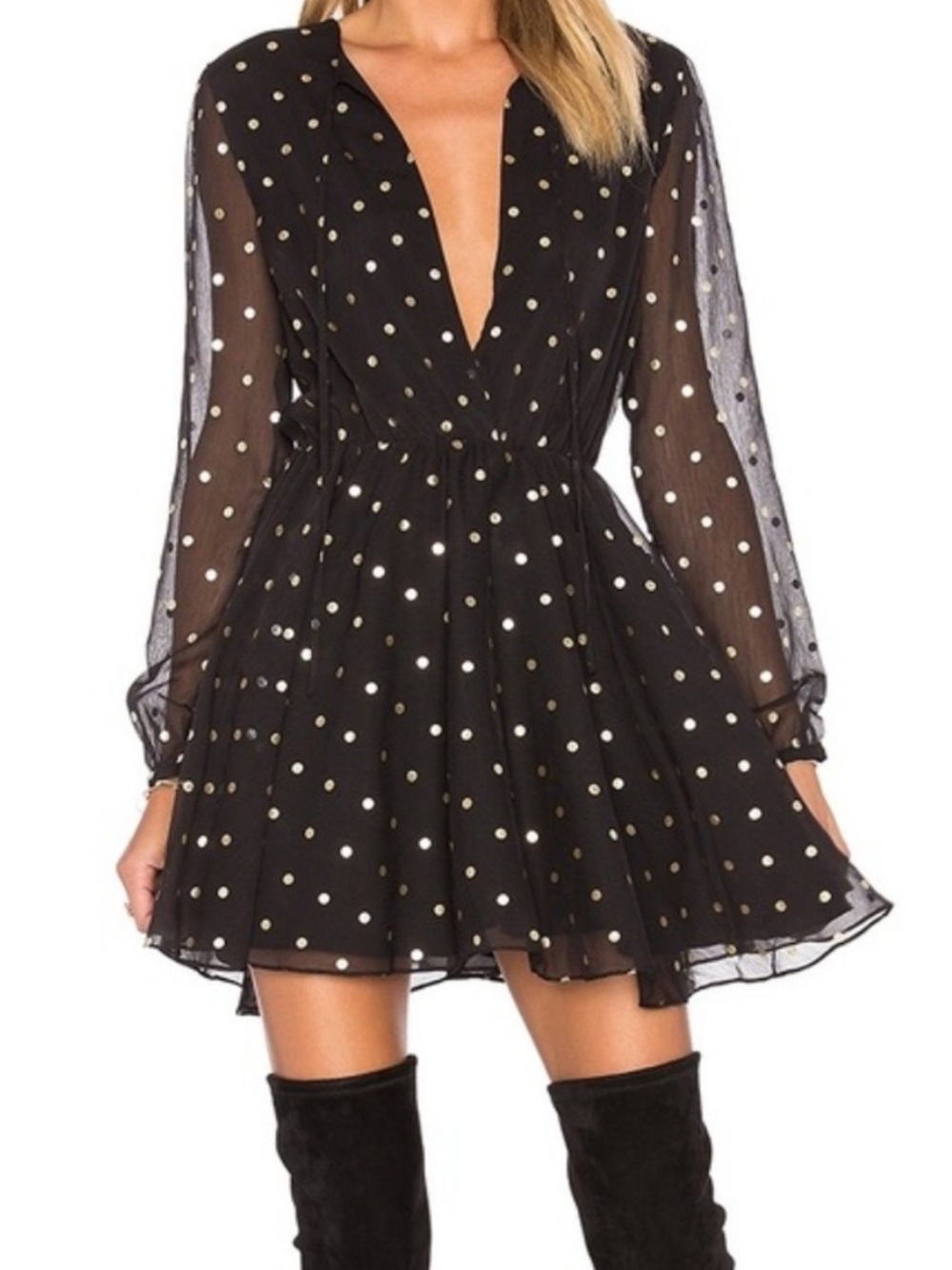 Lovers + Friends Haley Polka Dot Mini Dress